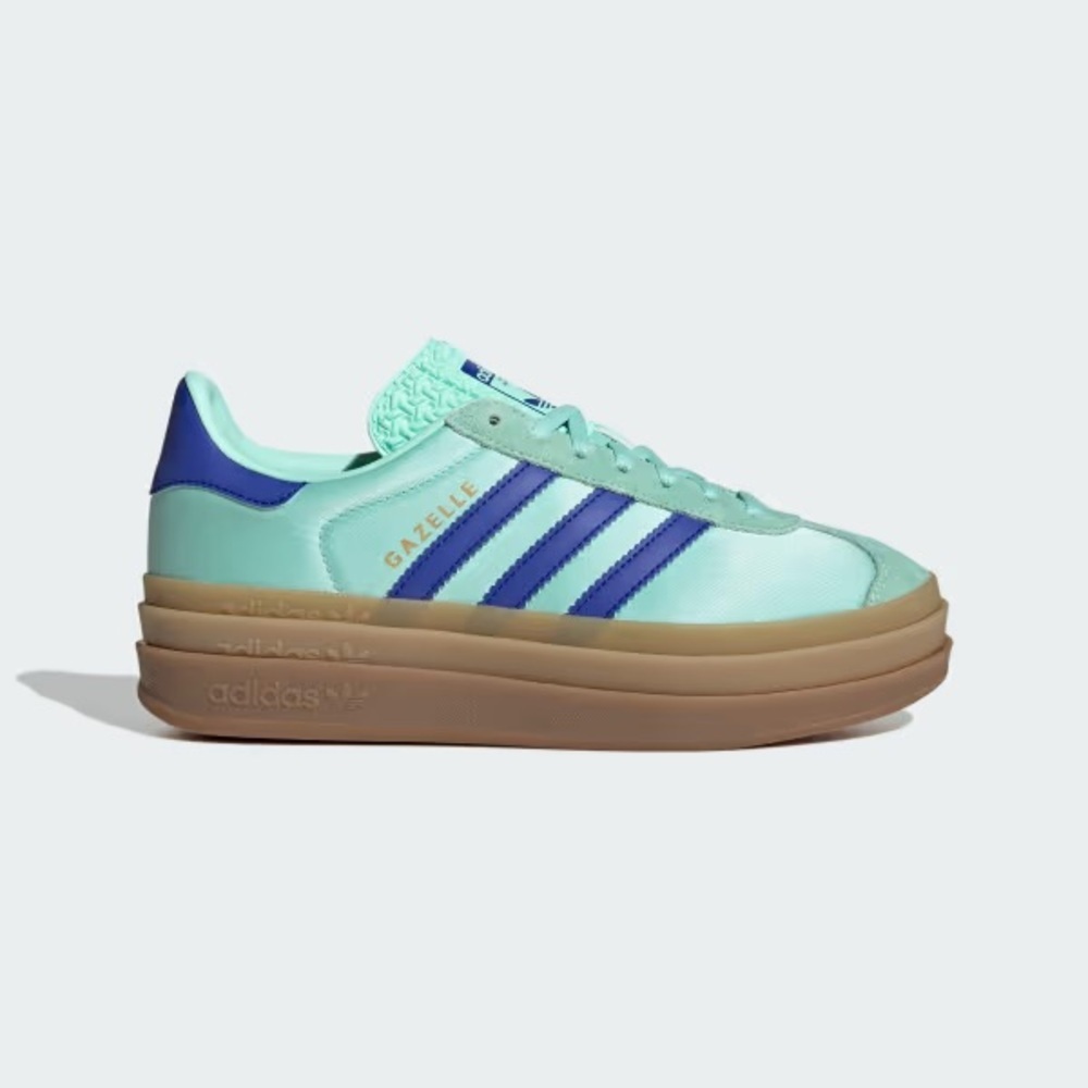 Adidas Women's Gazelle Mint and Blue Sneakers size 7.5 - Picture 12 of 12